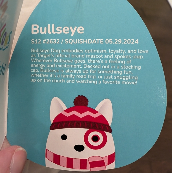 Target Bullseye Squishmallow Plush NEW 12" - Picture 5 of 6